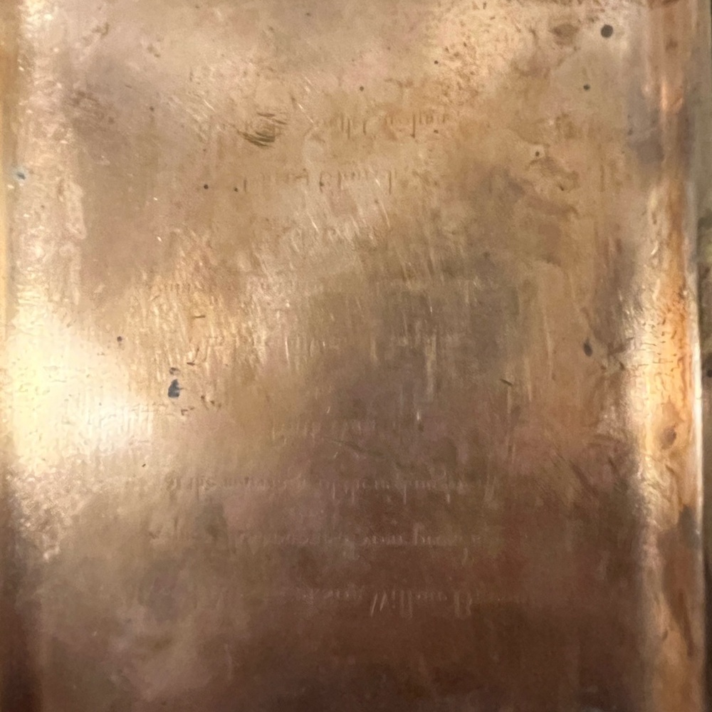 Tiffany & Co Reverse Etched Copper Invitation Plate - Picture 4 of 7